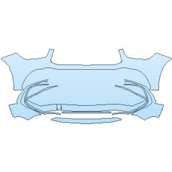 Precut PPF Kit – Clear Bra Paint Protection Film PAINT PROTECTION KIT - 2021 MERCEDES GLE CLASS AMG 63 S SUV BUMPER - PRECUT PPF CLEAR BRA WRAP