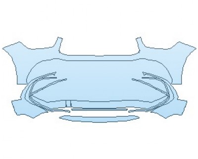 Precut PPF Kit – Clear Bra Paint Protection Film PAINT PROTECTION KIT - 2021 MERCEDES GLE CLASS AMG 63 S SUV BUMPER - PRECUT PPF CLEAR BRA WRAP