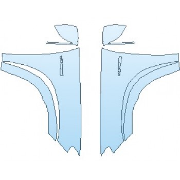 Precut PPF Kit – Clear Bra Paint Protection Film PAINT PROTECTION KIT - 2021 MERCEDES GLE CLASS AMG 63 S SUV FULL FENDERS (NO WRAPPED EDGES) WITH V8 BITURBO 4MATIC+ EMBLEM - PRECUT PPF CLEAR BRA WRAP