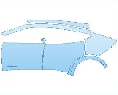 2022 FORD MUSTANG MACH-E CALIFORNIA ROUTE 1 REAR QUARTER PANEL AND DOORS WITH MACH E4 X EMBLEM LEFT SIDE