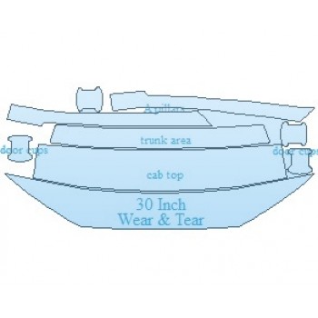 PAINT PROTECTION KIT - 2021 AUDI A4 PREMIUM PLUS COMMON WEAR AREA KIT - PRECUT PPF CLEAR BRA WRAP