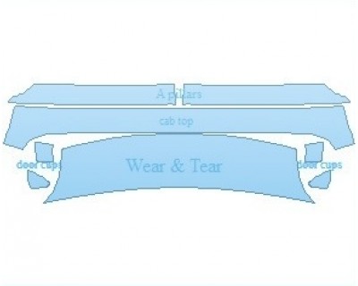 PAINT PROTECTION KIT - 2023 FERRARI 812 GTS  COMMON WEAR AREA KIT - PRECUT PPF CLEAR BRA WRAP