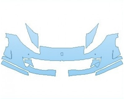 PAINT PROTECTION KIT - 2023 FERRARI 812 GTS  BUMPER WITH SENSORS - PRECUT PPF CLEAR BRA WRAP