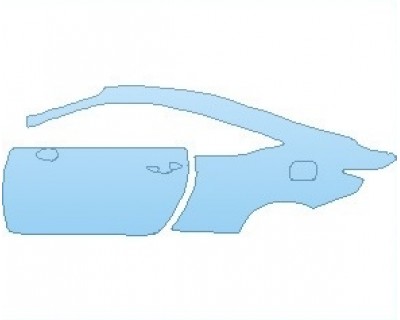 2022 LEXUS RC F BASE QUARTER PANEL WITH DOOR LEFT SIDE