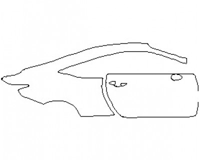 2022 LEXUS RC F BASE QUARTER PANEL WITH DOOR RIGHT SIDE