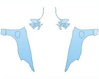 Precut PPF Kit – Clear Bra Paint Protection Film PAINT PROTECTION KIT - 2023 PORSCHE TAYCAN GTS SEDAN FULL FENDERS (WRAPPED EDGES) - PRECUT PPF CLEAR BRA WRAP