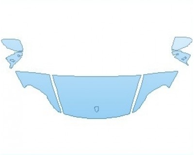 Precut PPF Kit – Clear Bra Paint Protection Film PAINT PROTECTION KIT - 2023 PORSCHE TAYCAN GTS SEDAN HOOD (WRAPPED EDGES) - PRECUT PPF CLEAR BRA WRAP