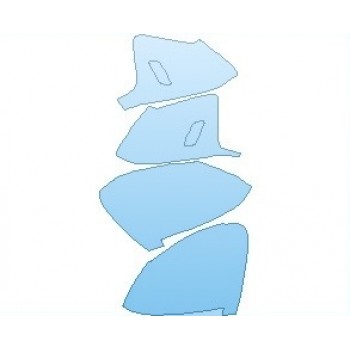 PAINT PROTECTION KIT - 2023 PORSCHE TAYCAN GTS SEDAN MIRRORS WITHOUT CAMERA - PRECUT PPF CLEAR BRA WRAP