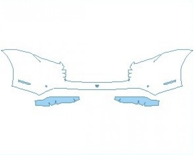 Precut PPF Kit – Clear Bra Paint Protection Film PAINT PROTECTION KIT - 2023 PORSCHE TAYCAN GTS SEDAN REAR BUMPER WITH 2 SENSORS - PRECUT PPF CLEAR BRA WRAP