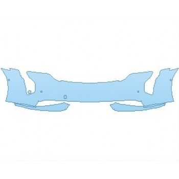 Precut PPF Kit – Clear Bra Paint Protection Film PAINT PROTECTION KIT - 2023 PORSCHE TAYCAN GTS SEDAN BUMPER WITH 4 SENSORS - PRECUT PPF CLEAR BRA WRAP