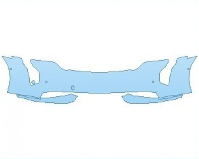 Precut PPF Kit – Clear Bra Paint Protection Film PAINT PROTECTION KIT - 2023 PORSCHE TAYCAN GTS SEDAN BUMPER WITH 4 SENSORS - PRECUT PPF CLEAR BRA WRAP