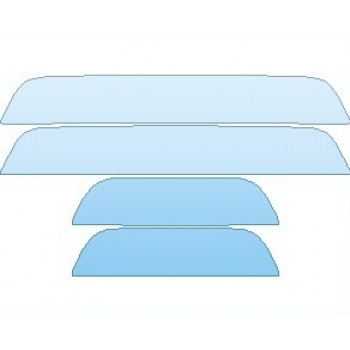 PAINT PROTECTION KIT - 2023 PORSCHE TAYCAN GTS SEDAN DOOR SILLS - PRECUT PPF CLEAR BRA WRAP