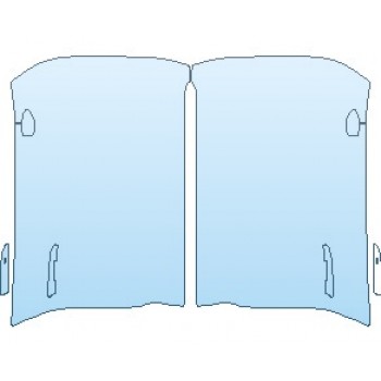 Precut PPF Kit – Clear Bra Paint Protection Film PAINT PROTECTION KIT - 2023 PORSCHE TAYCAN GTS SEDAN DOORS FRONT - PRECUT PPF CLEAR BRA WRAP