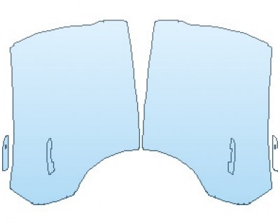 Precut PPF Kit – Clear Bra Paint Protection Film PAINT PROTECTION KIT - 2023 PORSCHE TAYCAN GTS SEDAN DOORS REAR - PRECUT PPF CLEAR BRA WRAP