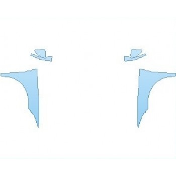 PAINT PROTECTION KIT - 2023 POLESTAR 2  FULL FENDERS (WRAPPED EDGES) - PRECUT PPF CLEAR BRA WRAP