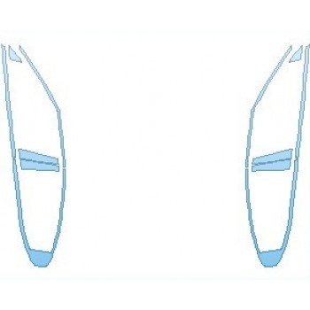 PAINT PROTECTION KIT - 2022 POLESTAR 2 WINDOW TRIMS - PRECUT PPF CLEAR BRA WRAP
