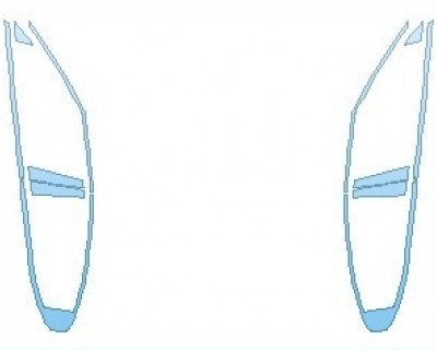 PAINT PROTECTION KIT - 2023 POLESTAR 2  WINDOW TRIMS - PRECUT PPF CLEAR BRA WRAP