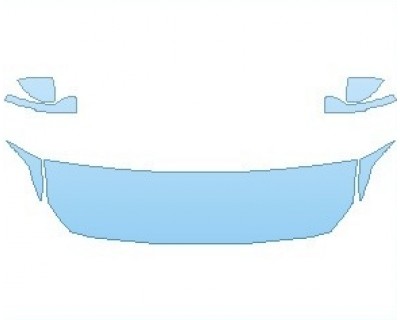 PAINT PROTECTION KIT - 2023 POLESTAR 2  HOOD 18 INCH (WRAPPED EDGES) - PRECUT PPF CLEAR BRA WRAP