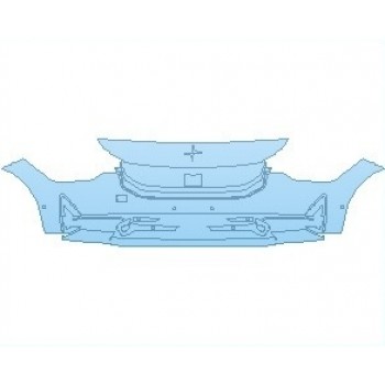 PAINT PROTECTION KIT - 2022 POLESTAR 2 BUMPER WITH SENSORS - PRECUT PPF CLEAR BRA WRAP