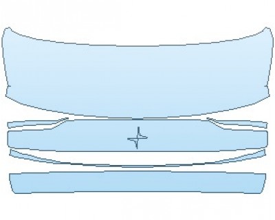 PAINT PROTECTION KIT - 2023 POLESTAR 2  REAR HATCH - PRECUT PPF CLEAR BRA WRAP