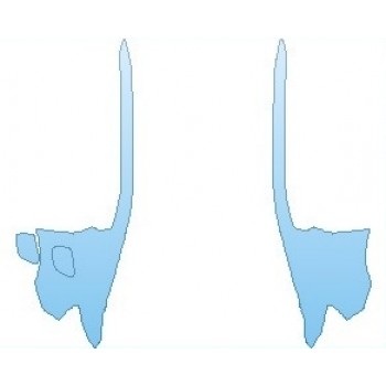 PAINT PROTECTION KIT - 2022 POLESTAR 2 REAR QUARTER PANELS - PRECUT PPF CLEAR BRA WRAP