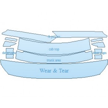 PAINT PROTECTION KIT - 2022 POLESTAR 2 COMMON WEAR AREA KIT - PRECUT PPF CLEAR BRA WRAP