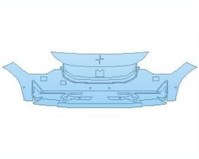 PAINT PROTECTION KIT - 2023 POLESTAR 2  BUMPER WITH WASHERS & SENSORS - PRECUT PPF CLEAR BRA WRAP