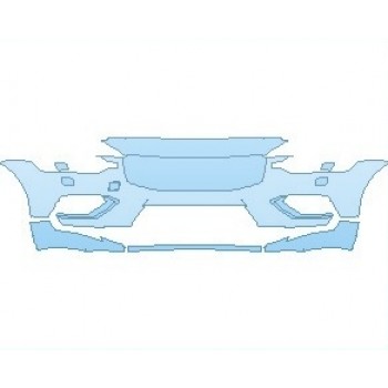 PAINT PROTECTION KIT - 2022 VOLVO S60 MOMENTUM BUMPER WITH WASHERS - PRECUT PPF CLEAR BRA WRAP