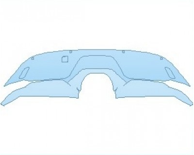 PAINT PROTECTION KIT - 2021 JAGUAR F-TYPE R-DYNAMIC COUPE REAR DIFFUSER WITH SENSORS - PRECUT PPF CLEAR BRA WRAP