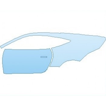 PAINT PROTECTION KIT - 2021 JAGUAR F-TYPE R-DYNAMIC COUPE REAR QUARTER PANEL AND DOOR LEFT SIDE - PRECUT PPF CLEAR BRA WRAP