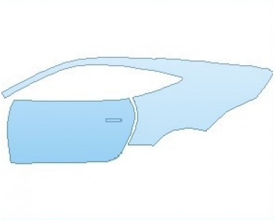 PAINT PROTECTION KIT - 2021 JAGUAR F-TYPE R-DYNAMIC COUPE REAR QUARTER PANEL AND DOOR LEFT SIDE - PRECUT PPF CLEAR BRA WRAP
