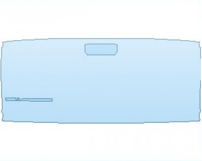 PAINT PROTECTION KIT - 2021 CHEVROLET SILVERADO 1500 WT TAILGATE WITH SILVERADO EMBLEM - PRECUT PPF CLEAR BRA WRAP