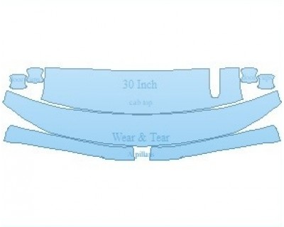 PAINT PROTECTION KIT - 2021 CHEVROLET SILVERADO 1500 WT COMMON WEAR AREA KIT WITH ROOF ANTENNA - PRECUT PPF CLEAR BRA WRAP