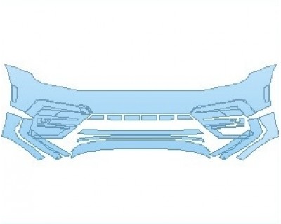 2021 VOLKSWAGEN TIGUAN SE R-LINE BLACK BUMPER