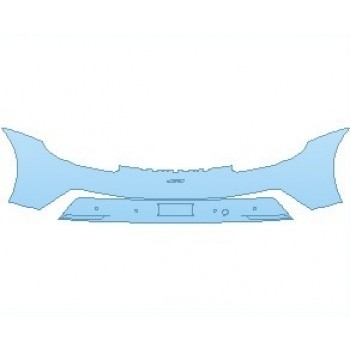 PAINT PROTECTION KIT - 2023 PORSCHE 911 GT3 REAR BUMPER WITH SENSORS & GT3 EMBLEM - PRECUT PPF CLEAR BRA WRAP