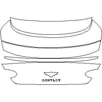 2022 BENTLEY CONTINENTAL GT SPEED COUPE REAR DECK LID