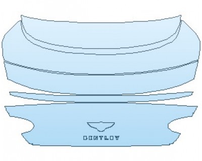 PAINT PROTECTION KIT - 2022 BENTLEY CONTINENTAL GT SPEED COUPE REAR DECK LID - PRECUT PPF CLEAR BRA WRAP