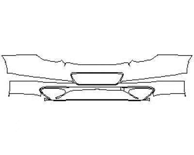 2023 BENTLEY CONTINENTAL GT SPEED COUPE REAR BUMPER