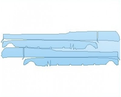 PAINT PROTECTION KIT - 2022 BENTLEY CONTINENTAL GT SPEED COUPE ROCKER PANELS - PRECUT PPF CLEAR BRA WRAP