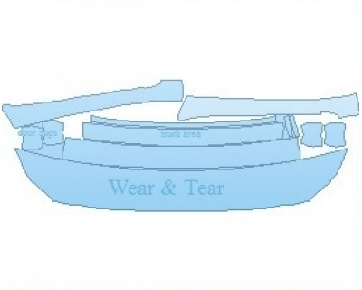 PAINT PROTECTION KIT - 2022 MASERATI QUATTROPORTE S COMMON WEAR AREA KIT - PRECUT PPF CLEAR BRA WRAP