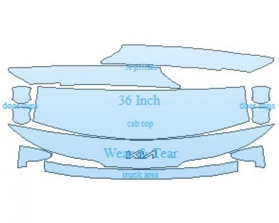 PAINT PROTECTION KIT - 2023 KIA CARNIVAL MPV EX COMMON WEAR AREA KIT - PRECUT PPF CLEAR BRA WRAP