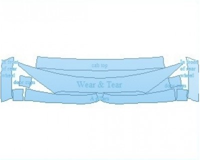 PAINT PROTECTION KIT - 2023 TOYOTA 4RUNNER TRD OFF-ROAD COMMON WEAR AREA KIT - PRECUT PPF CLEAR BRA WRAP