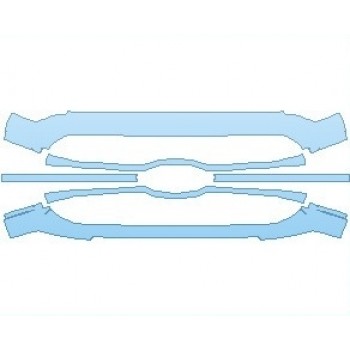 PAINT PROTECTION KIT - 2022 FORD F-150 LIMITED GRILLE - PRECUT PPF CLEAR BRA WRAP