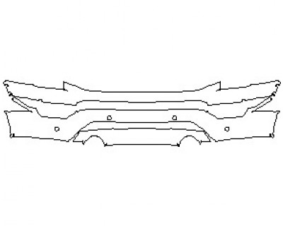 2022 FORD F-150 LIMITED BUMPER WITH 4 SENSORS