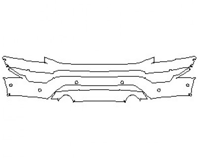 2023 FORD F-150 LIMITED BUMPER WITH 6 SENSORS