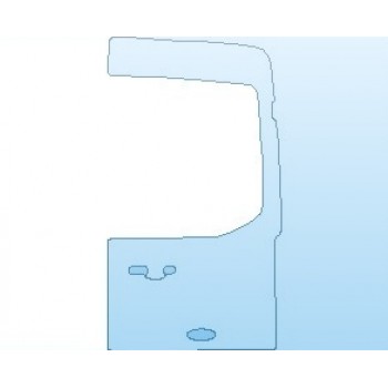 PAINT PROTECTION KIT - 2021 FORD TRANSIT ALL MODELS DOOR REAR RIGHT SIDE MEDIUM AND HIGH ROOF - PRECUT PPF CLEAR BRA WRAP