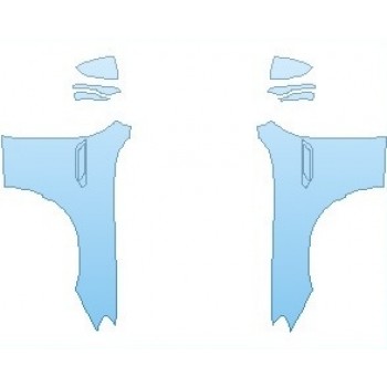 Precut PPF Kit – Clear Bra Paint Protection Film PAINT PROTECTION KIT - 2019 BMW M6 COUPE FULL FENDER WRAPPED EDGES - PRECUT PPF CLEAR BRA WRAP