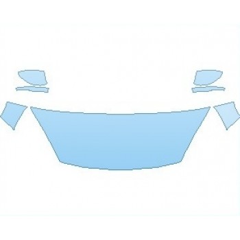 PAINT PROTECTION KIT - 2025 FORD ESCAPE TITANIUM HOOD (NO WRAPPED EDGES) - PRECUT PPF CLEAR BRA WRAP