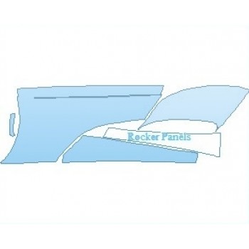 PAINT PROTECTION KIT - 2022 MCLAREN 625C SPIDER SIDE PANELS LH - PRECUT PPF CLEAR BRA WRAP
