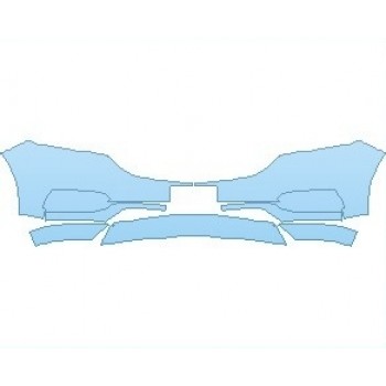 PAINT PROTECTION KIT - 2021 BUICK ENCLAVE PREMIUM BUMPER WITH LICENSE PLATE BRACKET - PRECUT PPF CLEAR BRA WRAP